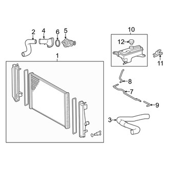 Toyota OE - Cooling - Radiator & Components (Hybrid Limited / Hybrid SE / Hybrid XLE)