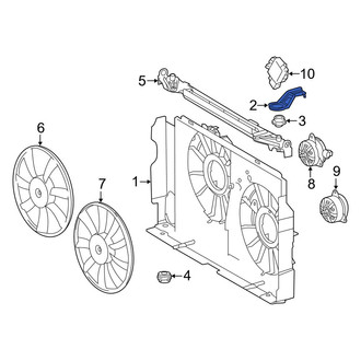 Toyota OE - Engine Cooling Fan Shroud Bracket