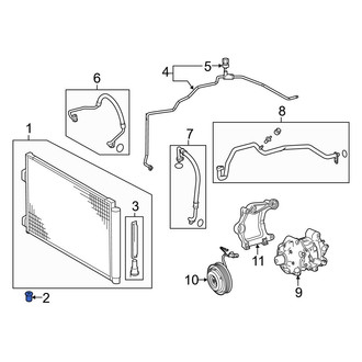Toyota OE - A/C Condenser Bracket Insulator