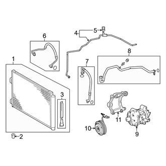 Toyota OE - Air Conditioner & Heater - Condenser, Compressor & Lines
