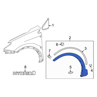 Toyota OE - Front Right Forward Wheel Arch Molding