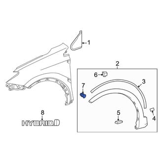 Toyota OE - Upper Rocker Panel Molding Clip