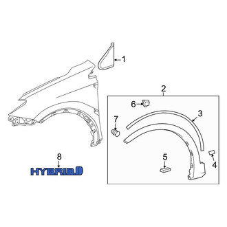 Toyota OE - Front Left Fender Emblem