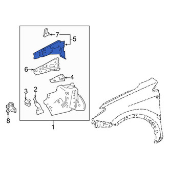 Toyota OE - Front Left Fender Rail