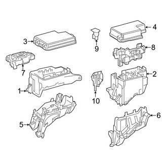 Toyota OE - Electrical - Fuse & Relay (Engine Compartment), (Hybrid Limited / Hybrid SE / Hybrid XLE)