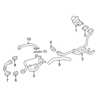 Toyota OE - Emission System - EGR System (Hybrid Limited / Hybrid XLE)