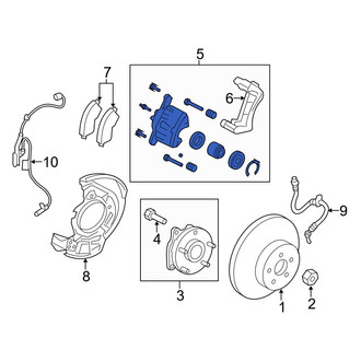 Toyota OE - Front Right Disc Brake Kit