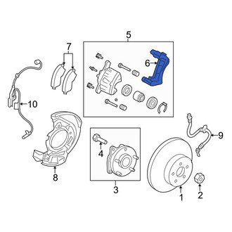 Toyota OE - Front Left Disc Brake Caliper Bracket