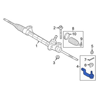 Toyota OE - Left Outer Steering Tie Rod End