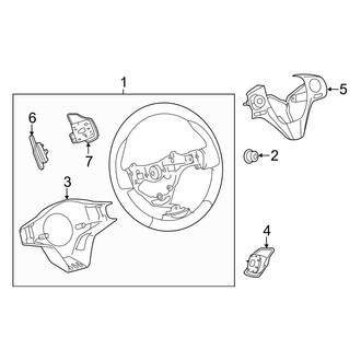 Toyota OE - Steering Wheel & Trim (FULL HYBRID EV-GAS (FHEV) / Gas)