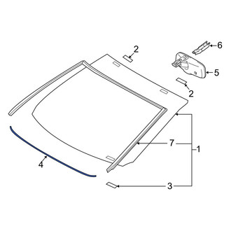 Toyota OE - Front Windshield Frame Weatherstrip Seal