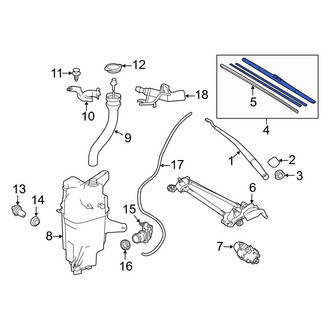 Toyota OE - Front Left Wiper Blade