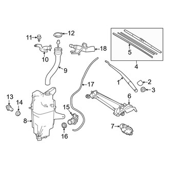 Toyota OE - Windshield - Wiper & Washer Components (FULL HYBRID EV-GAS (FHEV) / Gas)