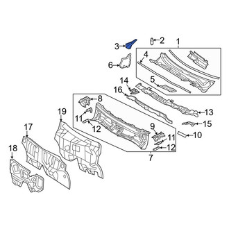 Toyota OE - Right Cowl Seal