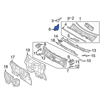 Toyota OE - Left Cowl Seal