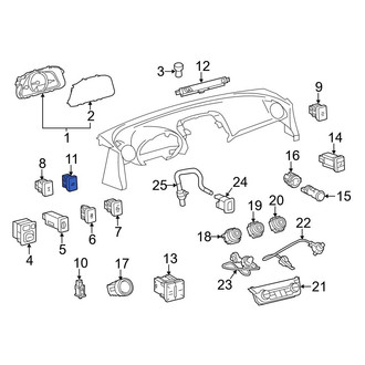 Toyota OE - Left Liftgate Latch Release Switch