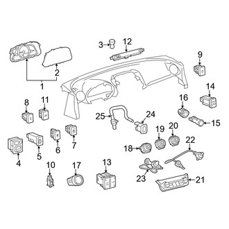 Toyota OE - Instrument Panel - Cluster & Switches
