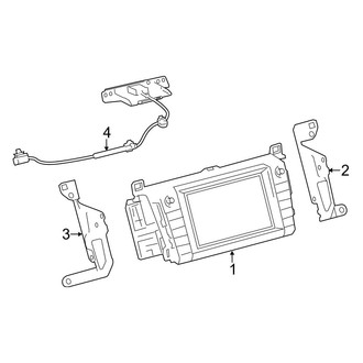 Toyota OE - Instrument Panel - Navigation System Components (FULL HYBRID EV-GAS (FHEV) / Gas)