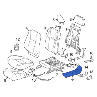 Toyota OE - Front Left Outer Seat Frame Trim Panel