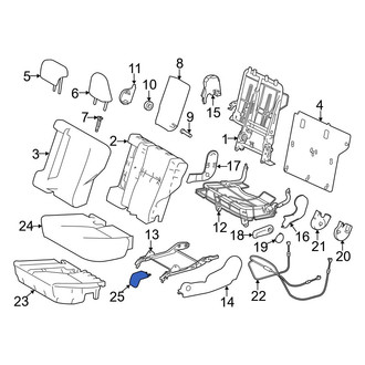 Toyota OE - Rear Left Inner Seat Track Cover