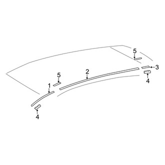 Toyota OE - Roof - Exterior Trim (W/O Sunroof), (FULL HYBRID EV-GAS (FHEV) / Gas)