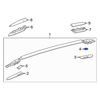 Toyota OE - Roof Luggage Carrier Side Rail Seal
