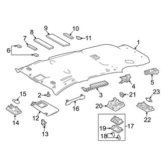 Toyota OE - Roof - Interior Trim (W/O Sunroof), (FULL HYBRID EV-GAS (FHEV) / Gas)