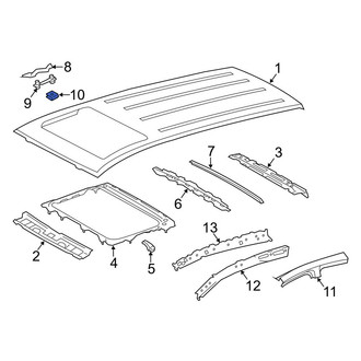 Toyota OE - Roof Luggage Carrier Side Rail Clip