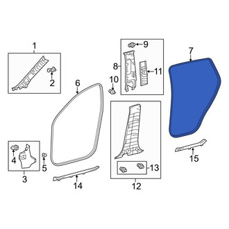 Toyota OE - Front Right Outer Door Seal
