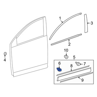 Toyota OE - Door Molding Clip
