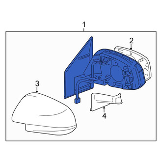 Toyota OE - Front Right Door Mirror