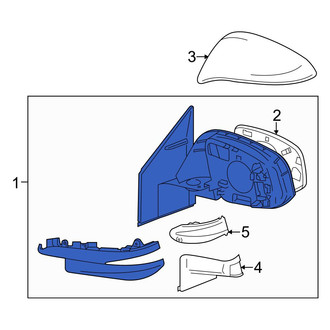 Toyota OE - Front Left Door Mirror