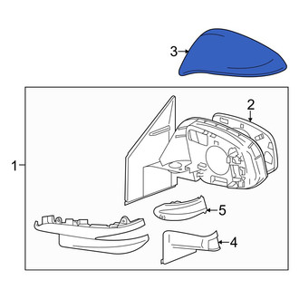 Toyota OE - Front Left Door Mirror Cover
