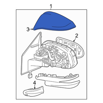Toyota OE - Front Left Door Mirror Cover