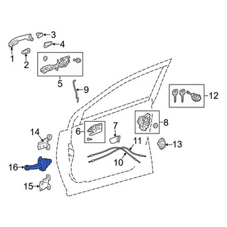 Toyota OE - Front Door Check Strap