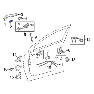 Toyota OE - Exterior Door Handle Gasket