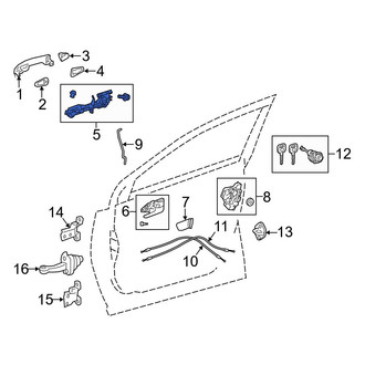 Toyota OE - Front Left Outer Exterior Door Handle Base