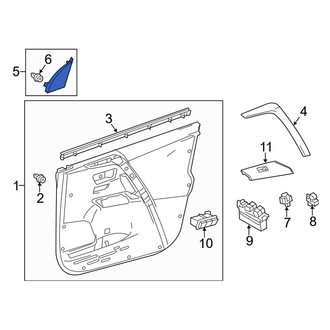 Toyota OE - Front Right Door Mirror Trim Ring