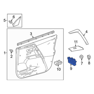 Toyota OE - Front Left Door Window Switch