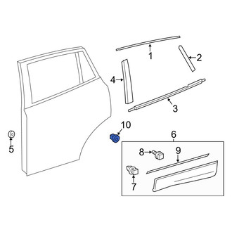 Toyota OE - Lower Door Molding Gasket