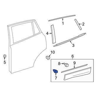 Toyota OE - Door Molding Clip