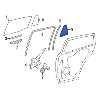 Toyota OE - Left Vent Window Weatherstrip
