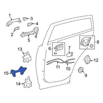 Toyota OE - Rear Door Check Strap