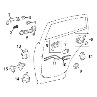 Toyota OE - Exterior Door Handle Gasket