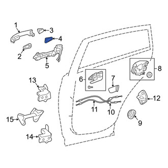Toyota OE - Exterior Door Handle Cover Gasket