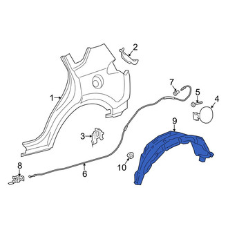 Toyota OE - Rear Left Quarter Panel Splash Shield