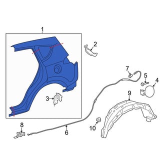 Toyota OE - Rear Right Quarter Panel