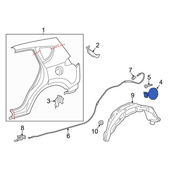Toyota OE - Rear Fuel Filler Door