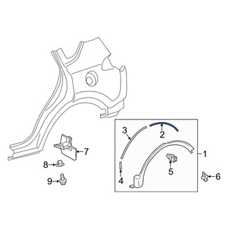 Toyota OE - Wheel Arch Molding Gasket
