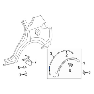 Toyota OE - Wheel Arch Molding Gasket